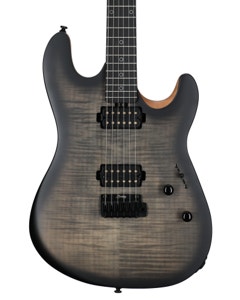 Sterling Rabea Massaad Artist Sabre Guitar Ashen Burst View 2