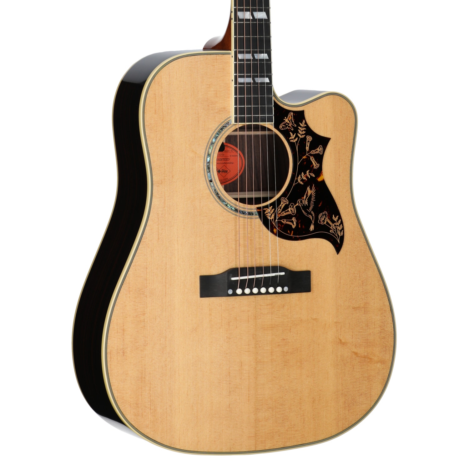 Epiphone Inspired by Gibson Custom Hummingbird Deluxe EC Guitar with Case Natural View 8