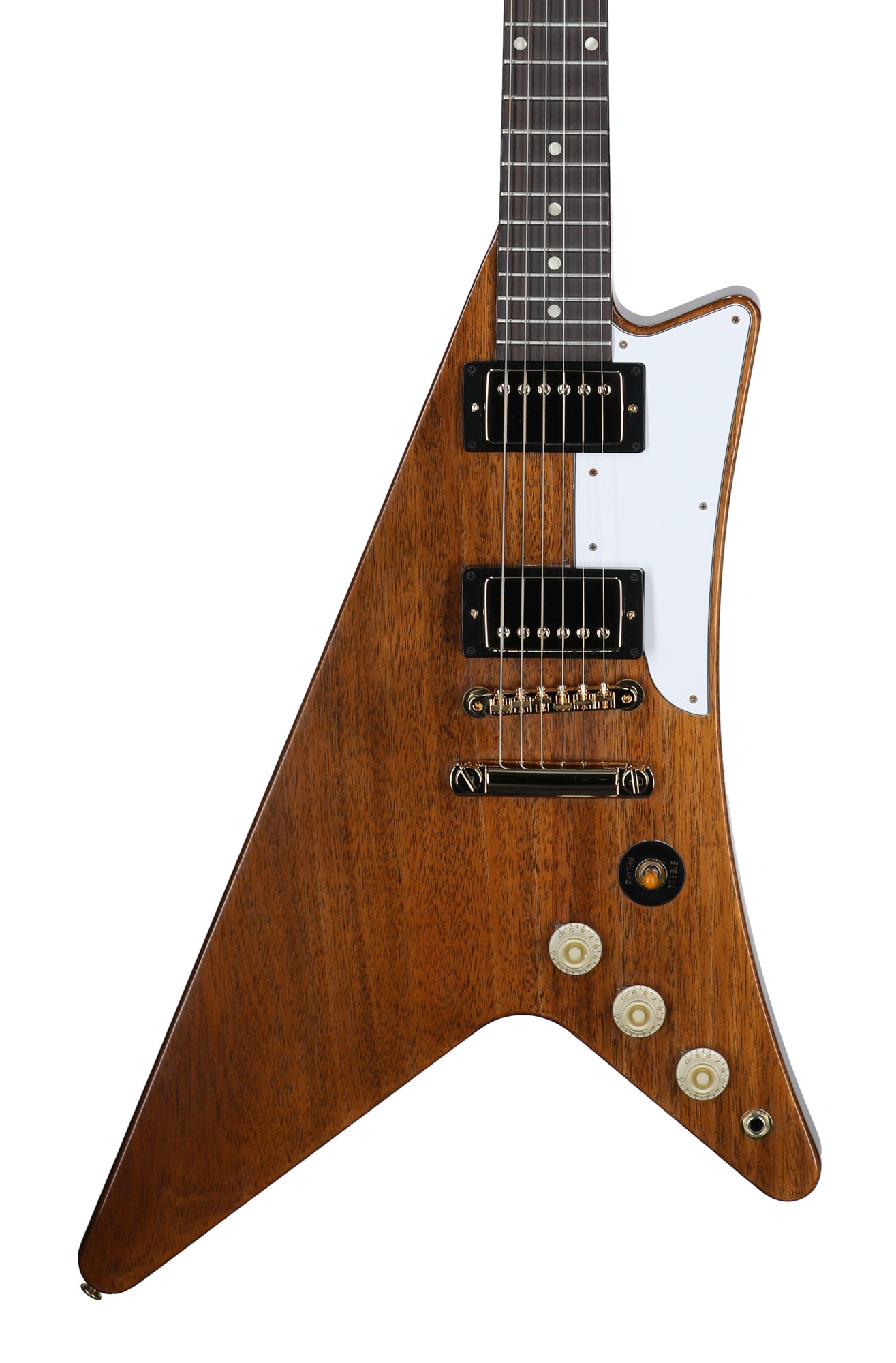 Gibson Custom Shop 1957 Mahogany Moderne Reissue Guitar with Case Antique Natural View 2