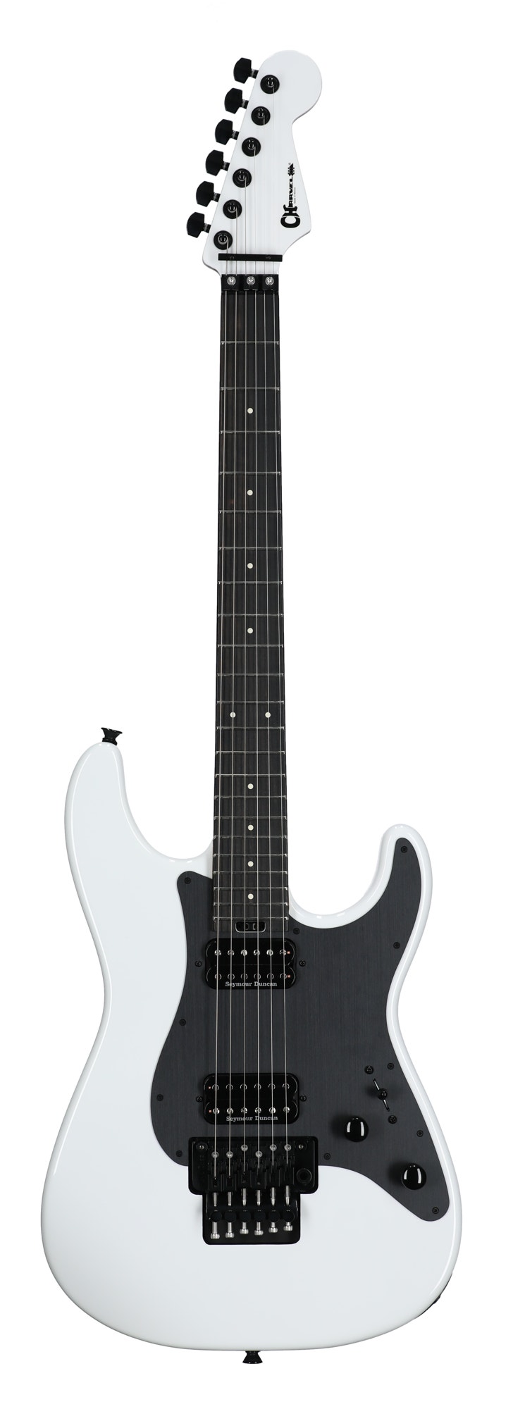 Charvel Pro-Mod Plus So-Cal 1 HH FR EB Guitar Snow White with Bag View 1