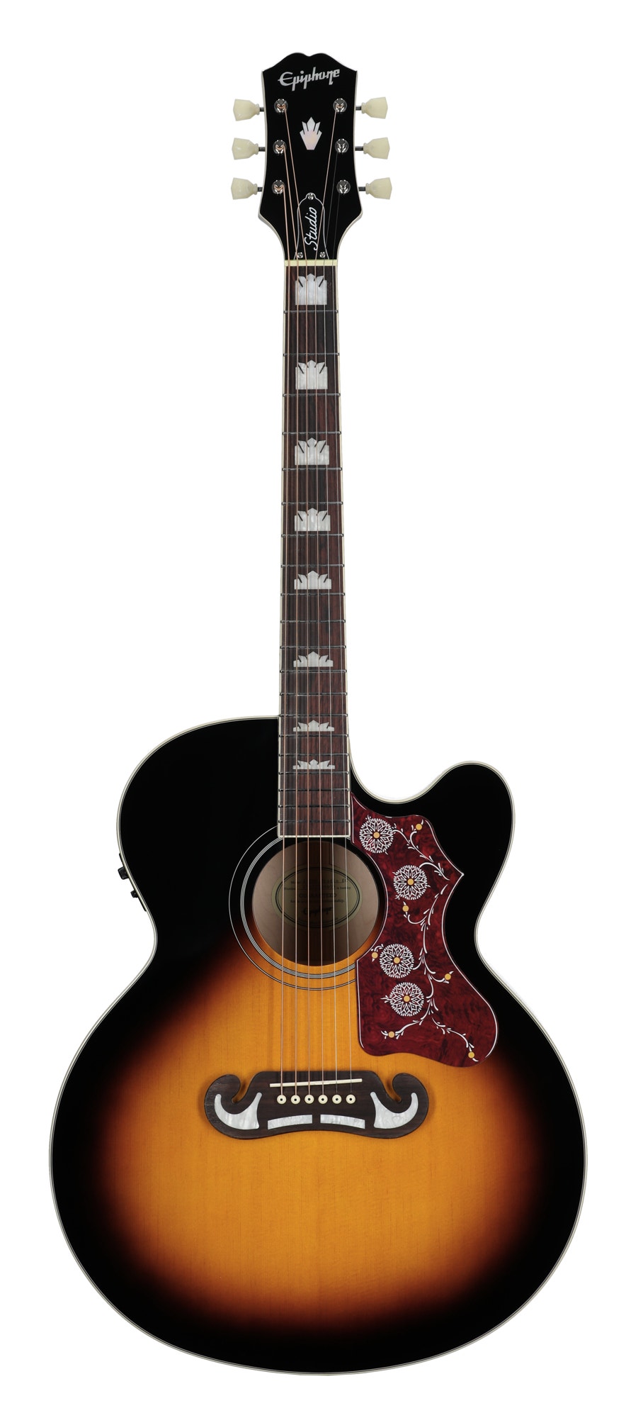 Epiphone J-200 Studio EC Jumbo Acoustic Electric Guitar with Bag