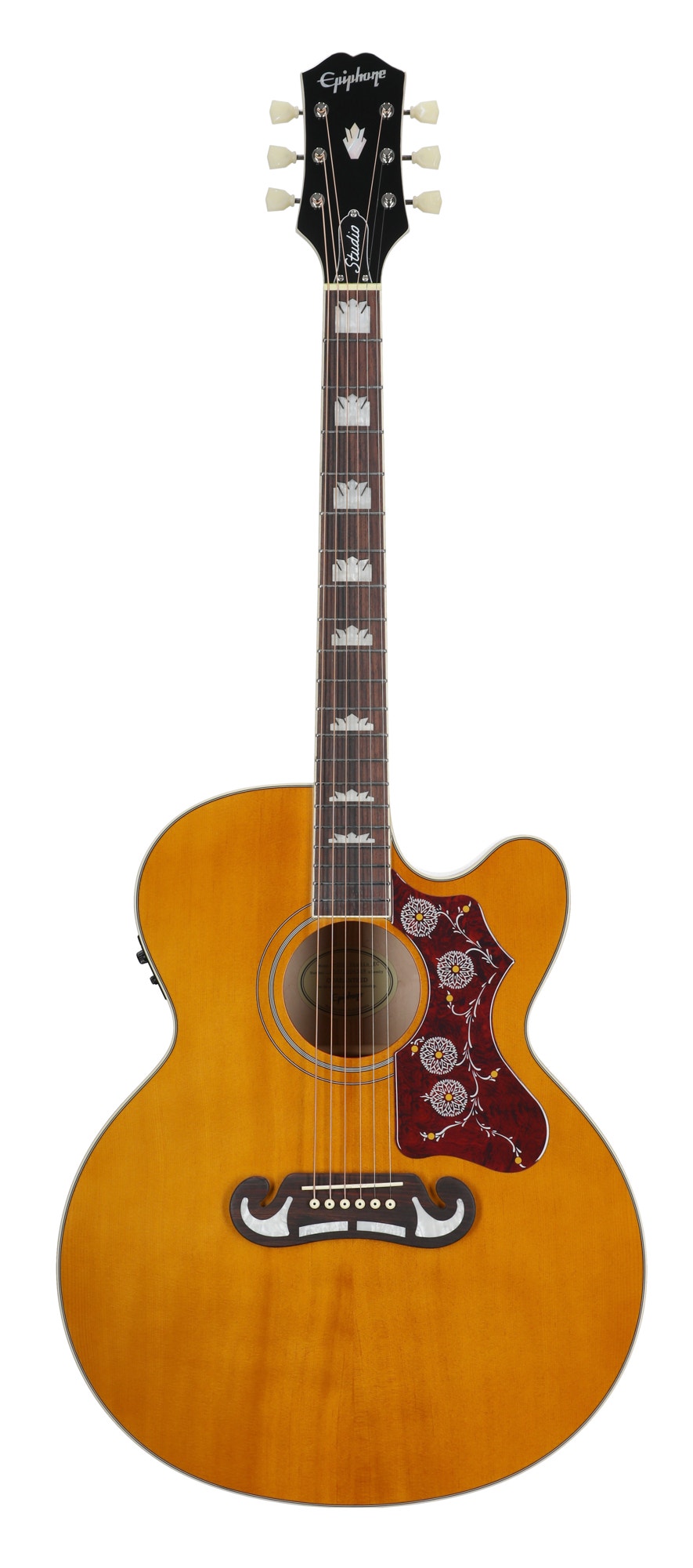 Epiphone J-200 Studio EC Jumbo Acoustic Electric Guitar with Bag
