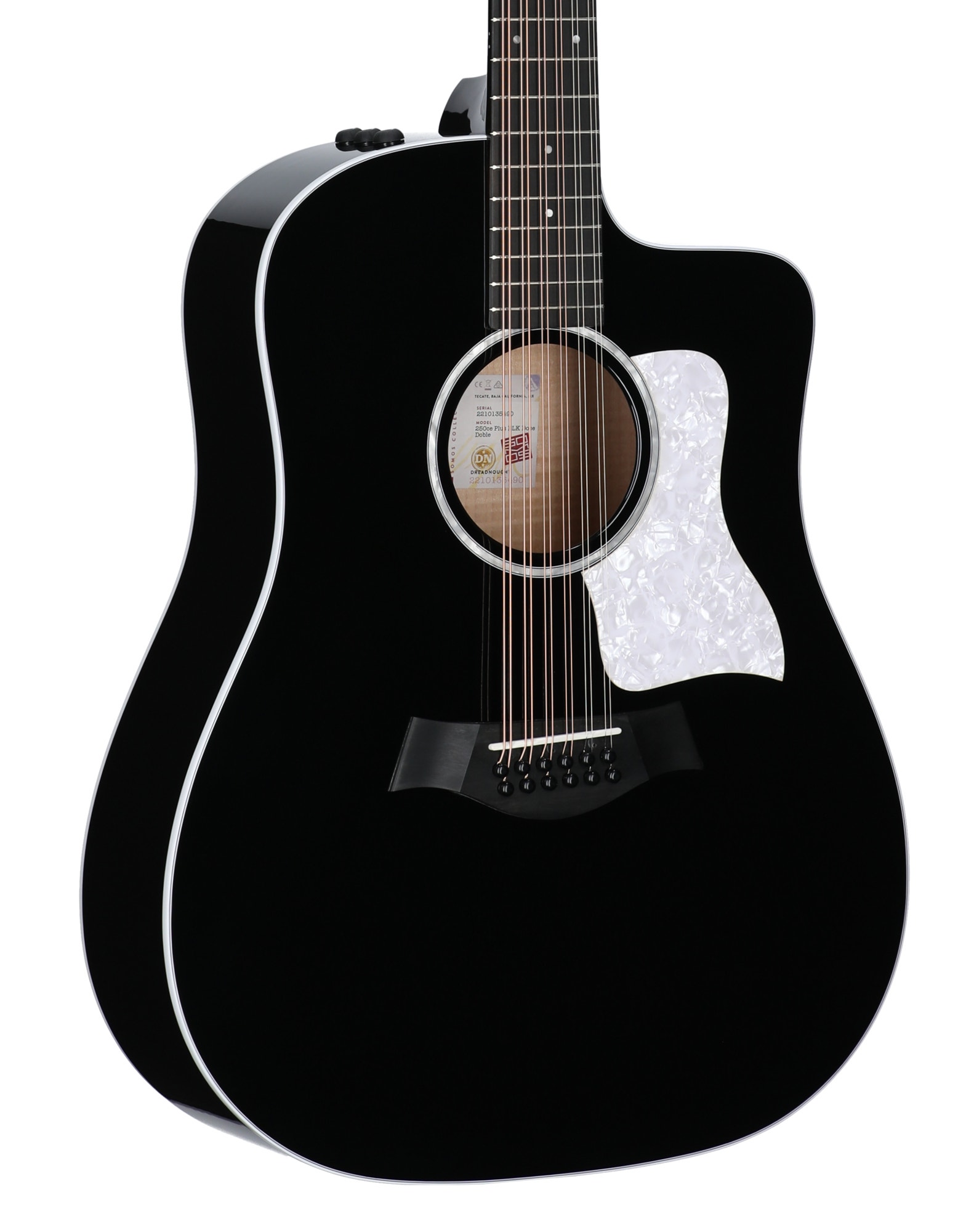 Taylor Somos 250ce Plus Black Doce Doble Acoustic Electric Guitar