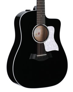 Taylor Somos 250ce Plus Black Doce Doble Acoustic Electric Guitar