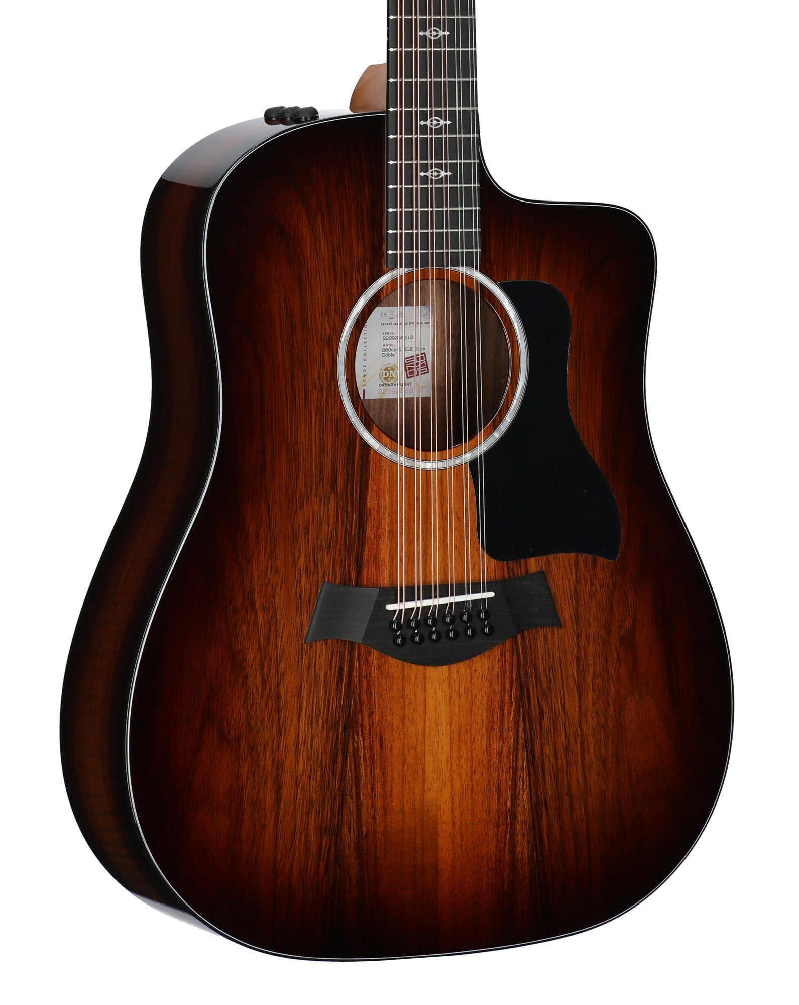 Taylor Somos 260ce-K DLX Doce Doble Acoustic Electric Guitar with Case
