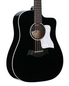 Taylor Somos 250ce Plus Bajo Quinto 10-String Guitar Black View 8