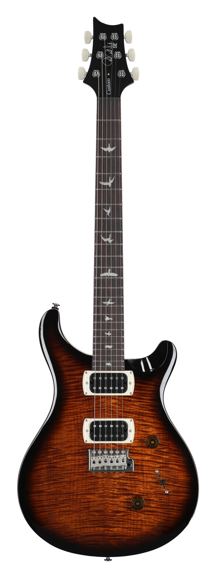 PRS SE Custom 24 Guitar Black Gold Burst with Gigbag View 1