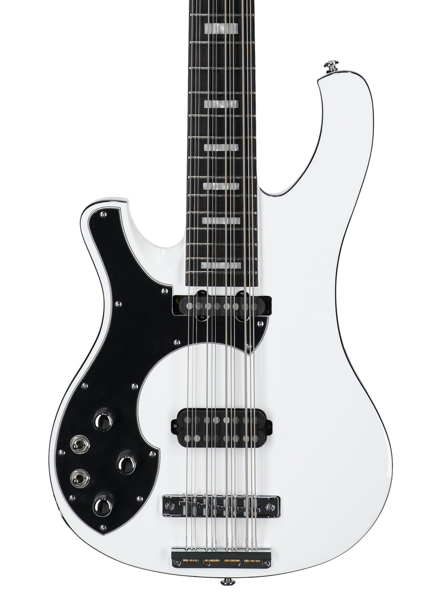 Schecter Stargazer 12 Left Handed Bass Guitar Gloss White