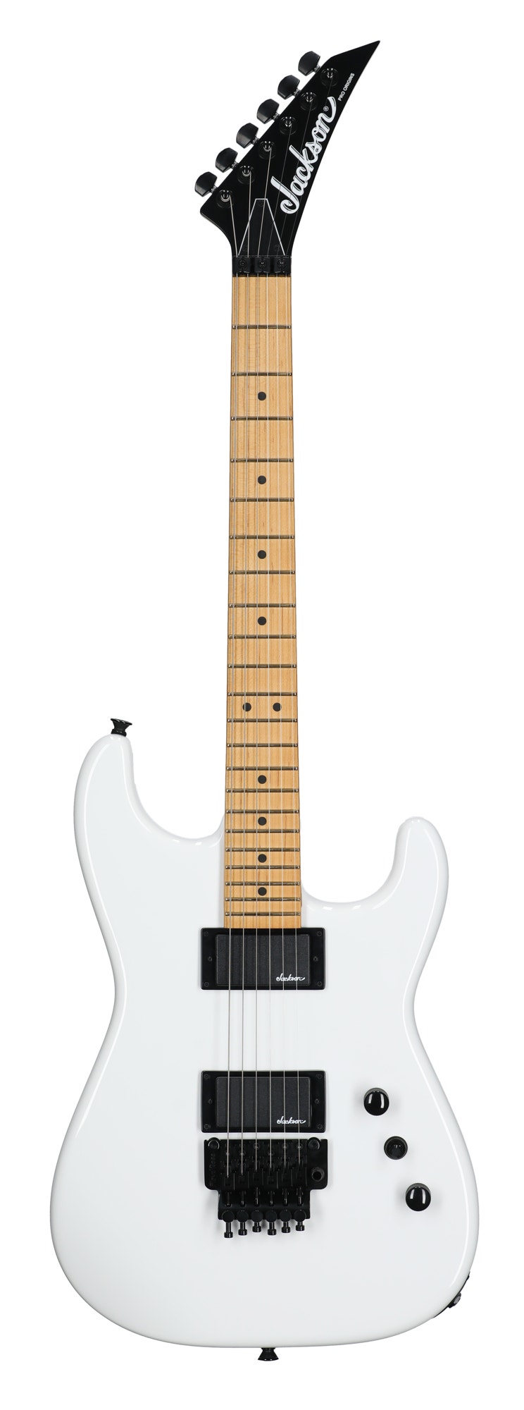 Jackson Pro Origins 1985 SD1 HH Maple Floyd Rose Guitar with Bag Snow White