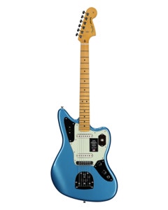 Fender American Professional Classic Jaguar Maple Guitar with Bag Lake Placid Blue View 1