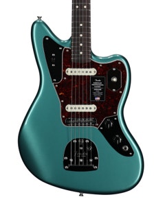 Fender American Professional Classic Jaguar Rosewood Guitar with Bag Sherwood Green View 2