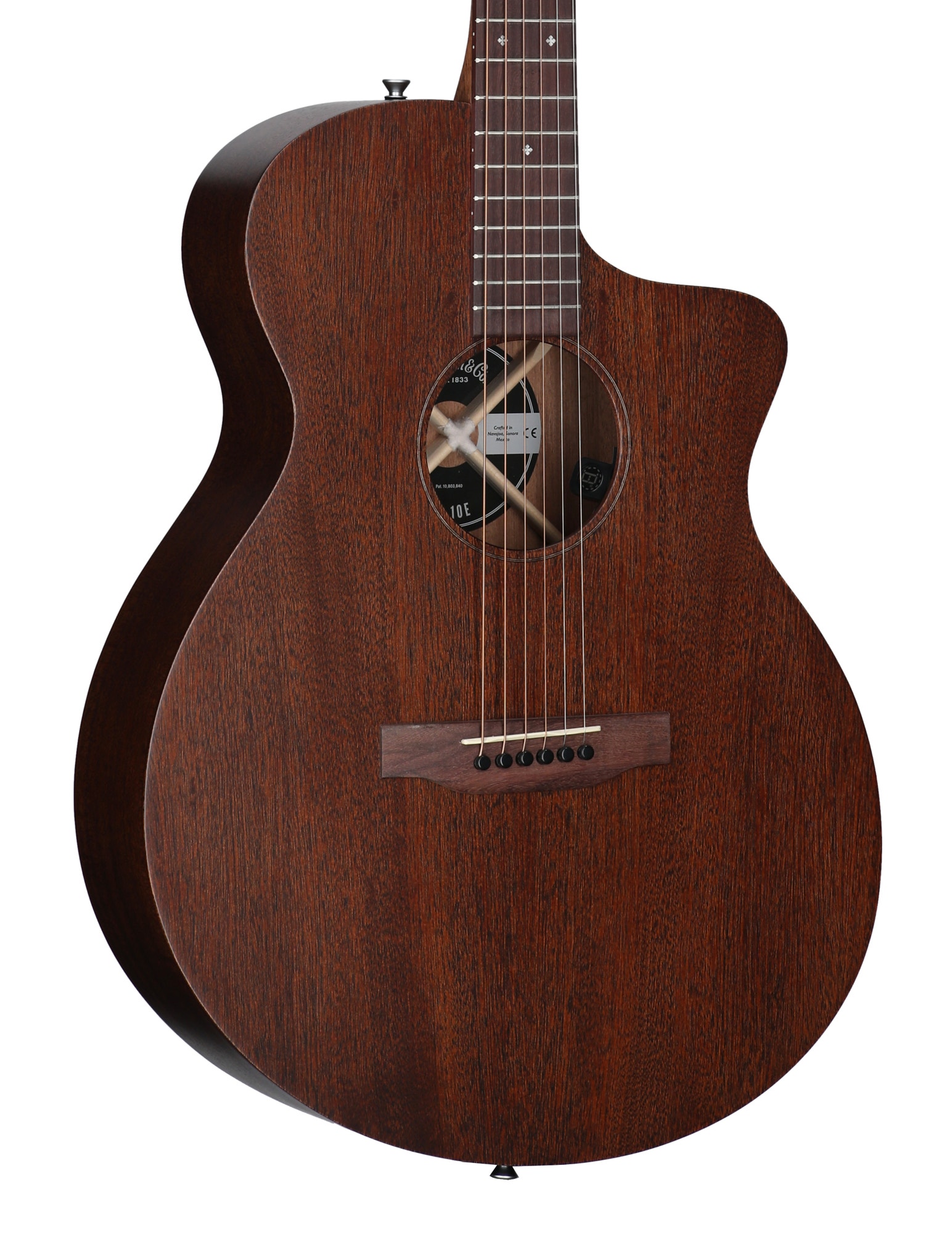 Martin SC-10E Modern Sapele A/E with Soft Case View 8