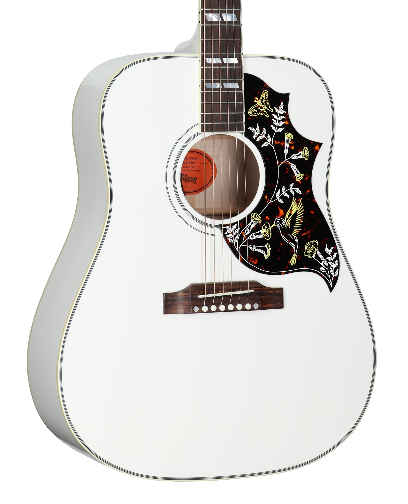 Gibson LE Hummingbird Maple Acoustic Electric Guitar with Case Alpine White