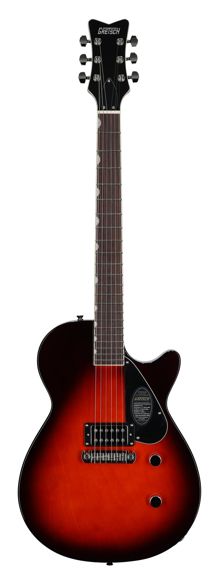 Gretsch Electromatic Jet Club 1 Pickup Rosewood FIngerboard Guitar Claret Burst