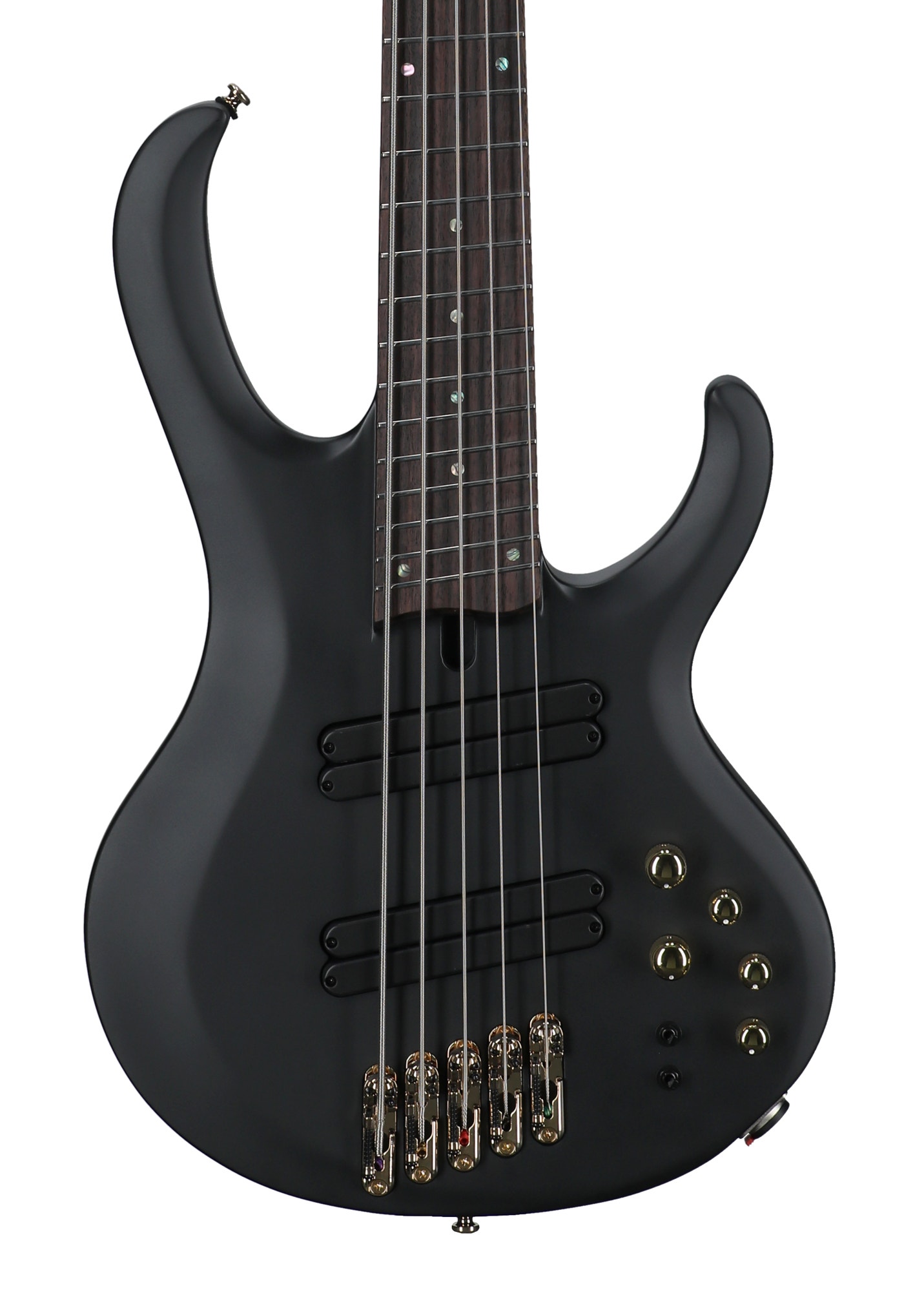 Ibanez BTB605LM Multiscale 5-String Bass Guitar Black Flat View 2