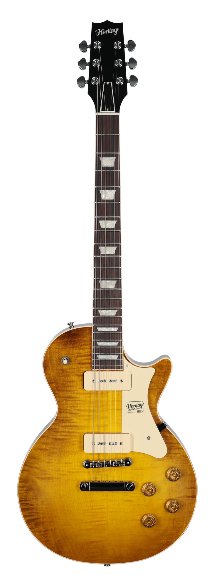 Heritage Standard II Collection H-150 P90 Guitar with Case Dirty Lemon Burst