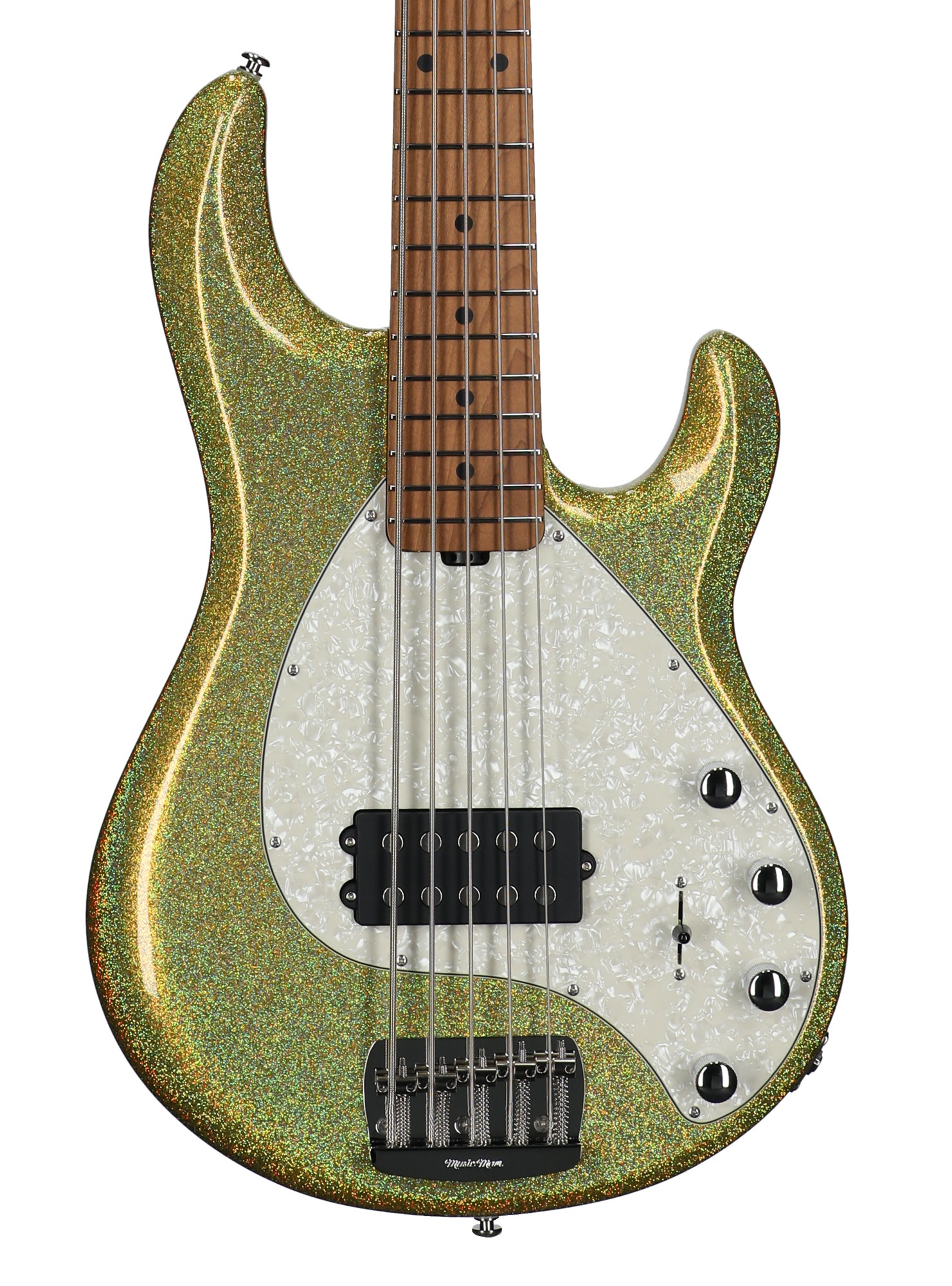 Music Man StingRay Special 5 5-String Bass with Mono Case Yellow Brick Road View 2