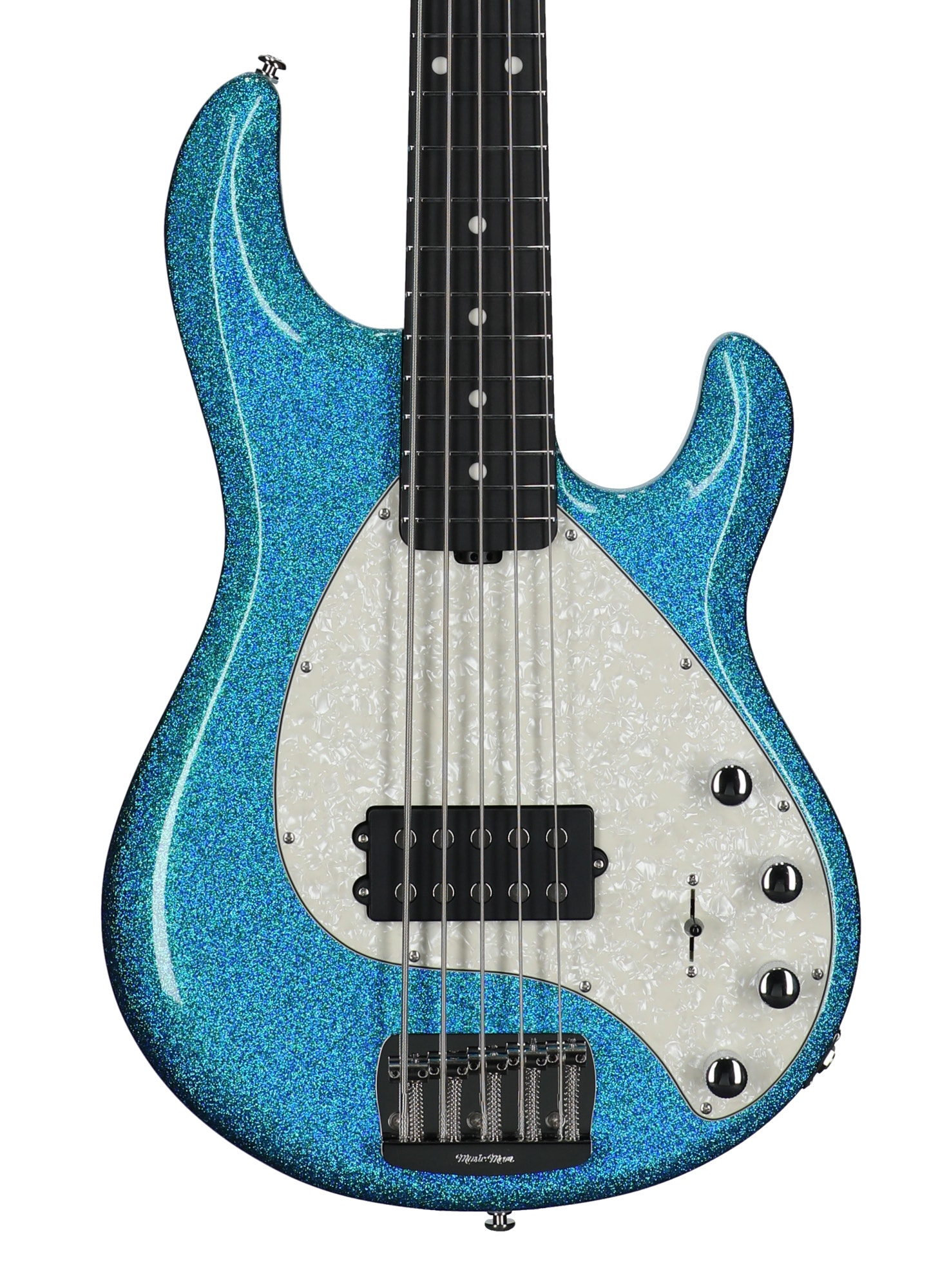 Music Man StingRay Special 5 5-String Bass with Mono Case Anomalous Green View 2