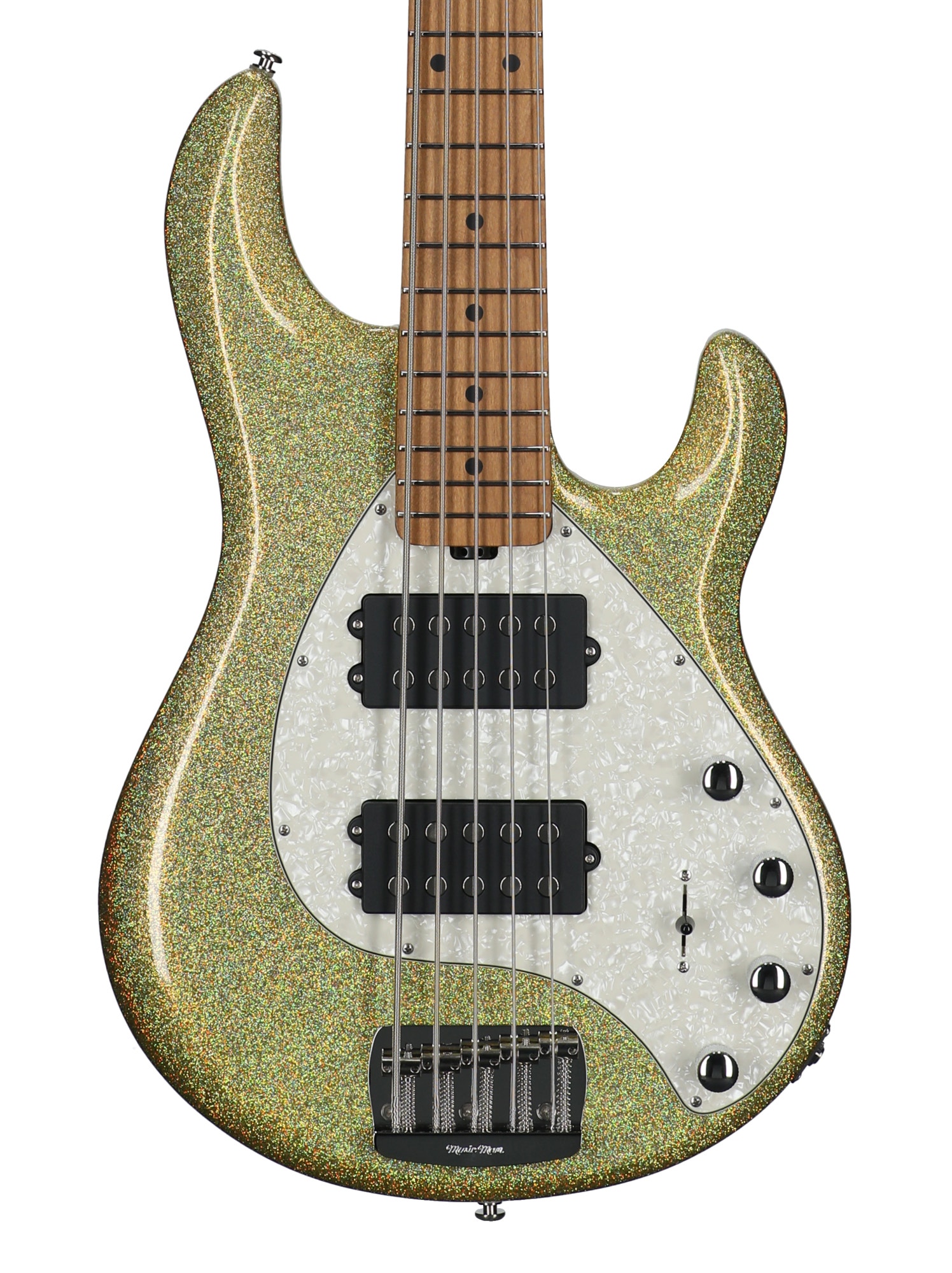 Music Man StingRay Special 5 HH 5-String Bass with Mono Case Yellow Brick Road View 2