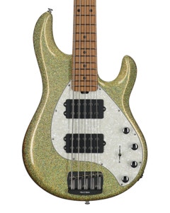 Music Man StingRay Special 5 HH 5-String Bass with Mono Case Yellow Brick Road View 2