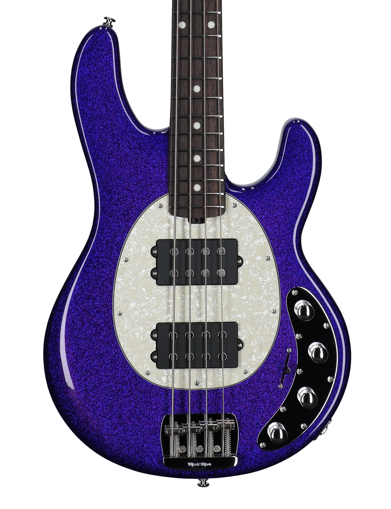 Music Man StingRay Special HH Bass with Mono Case Violet Sparkle Burst View 2