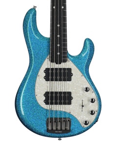 Music Man StingRay Special 5 HH 5-String Bass with Mono Case Anomalous Green View 2