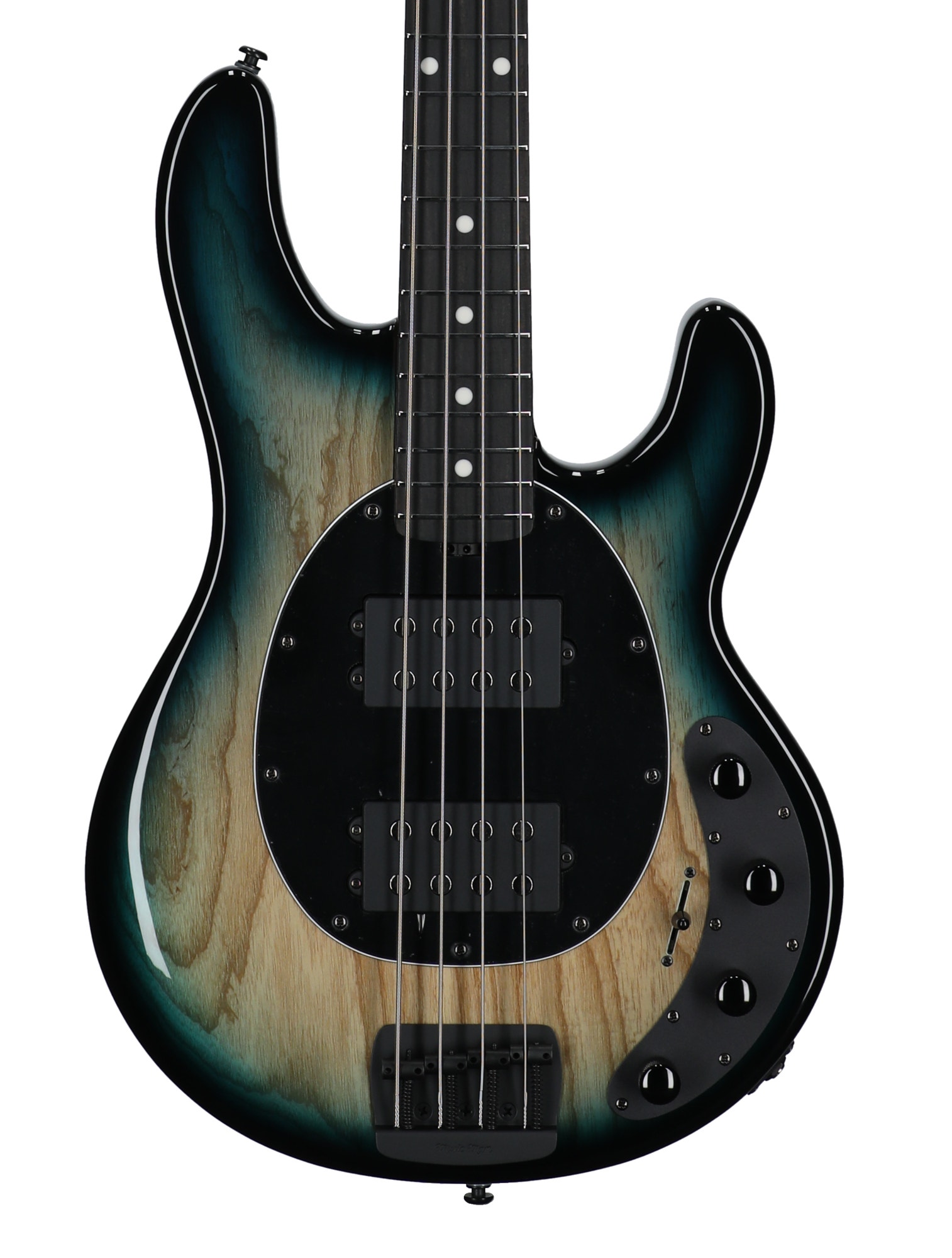Music Man StingRay Special HH Bass with Mono Case Mean Blue Burst View 2