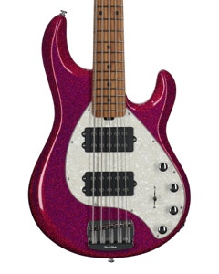 Music Man StingRay Special 5 HH 5-String Bass with Mono Case Soda Pink Sparkle View 2