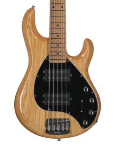Music Man StingRay Special 5 HH 5-String Bass with Mono Case Classic Natural View 2