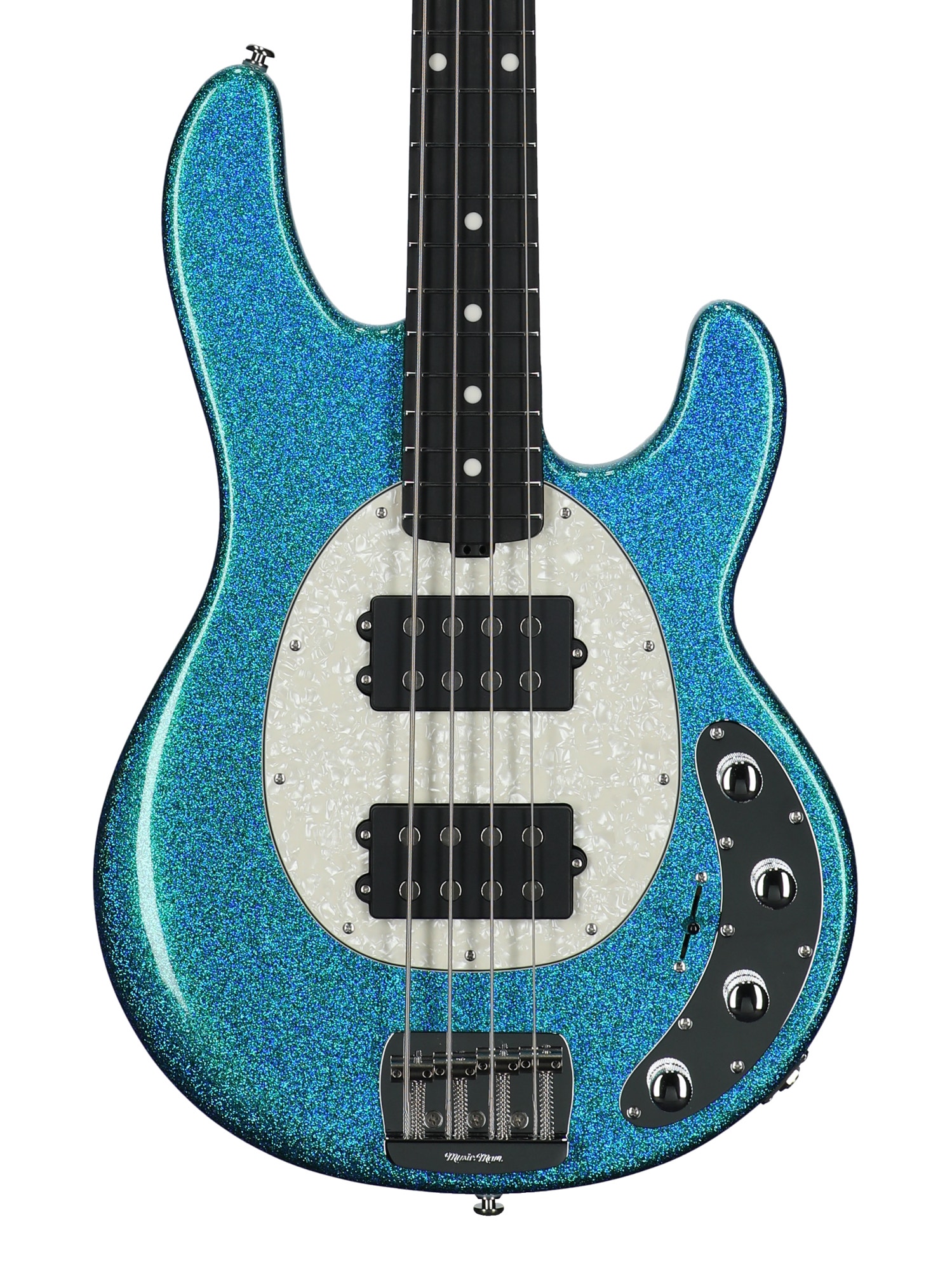 Music Man StingRay Special HH Bass with Mono Case Anomalous Green View 2
