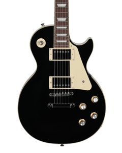 Epiphone Inspired by Gibson Les Paul Standard 60s Figured Guitar with Gig Bag Ebony View 2