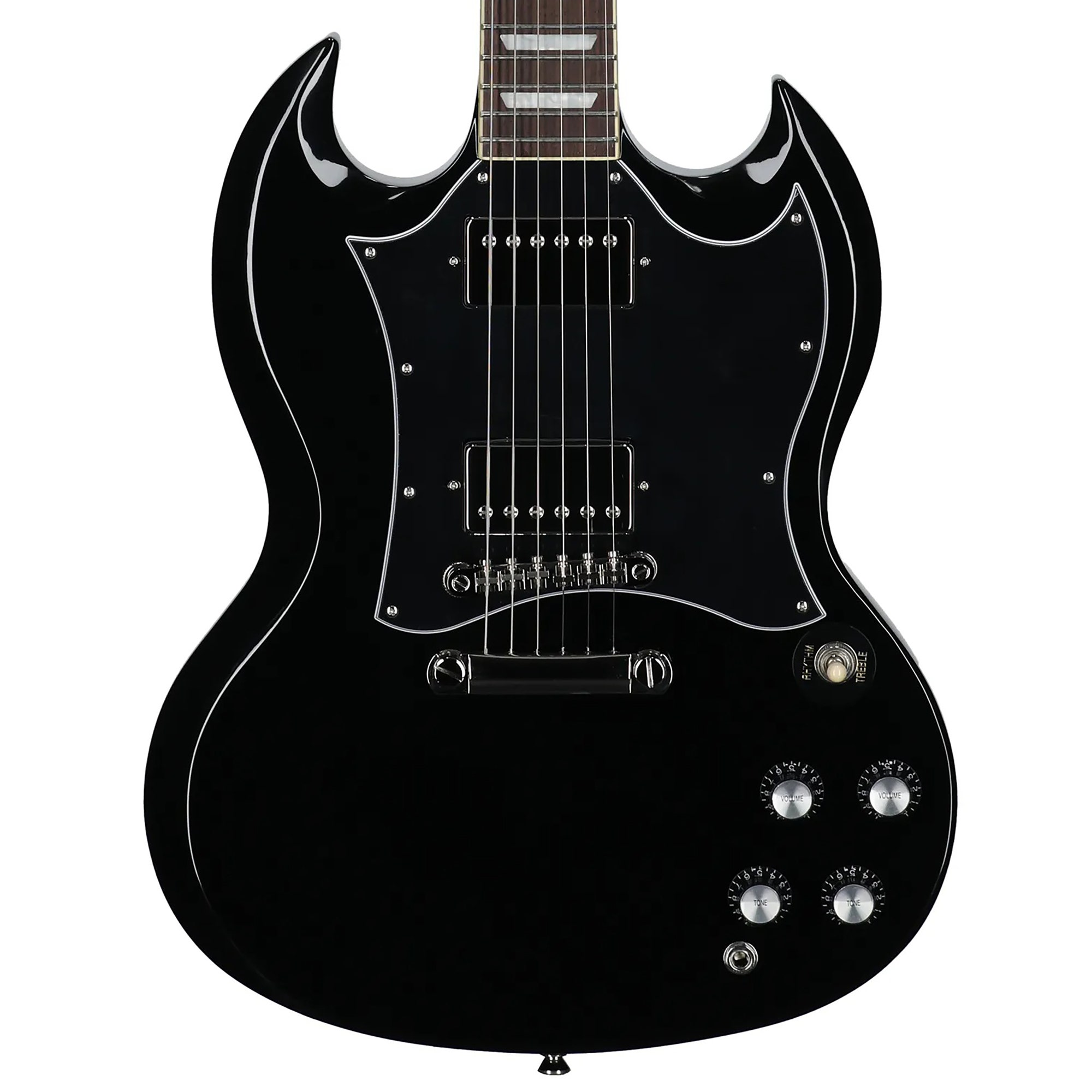 Epiphone Inspired by Gibson SG Standard Guitar with Gig Bag Ebony View 2
