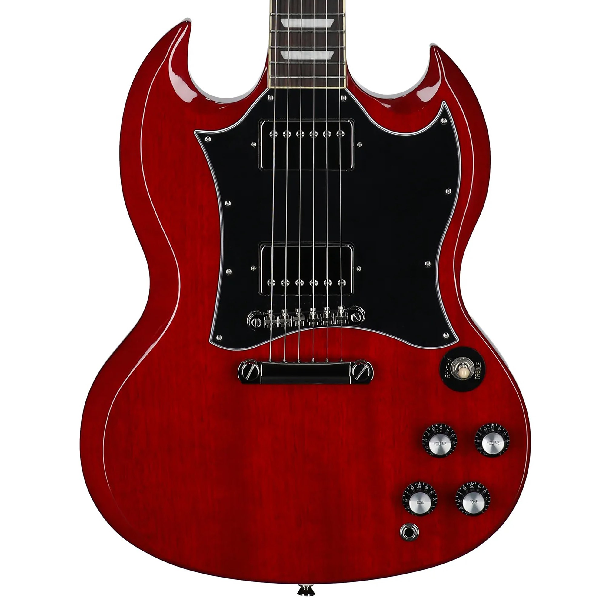 Epiphone Inspired by Gibson SG Standard Guitar with Gig Bag Cherry View 2