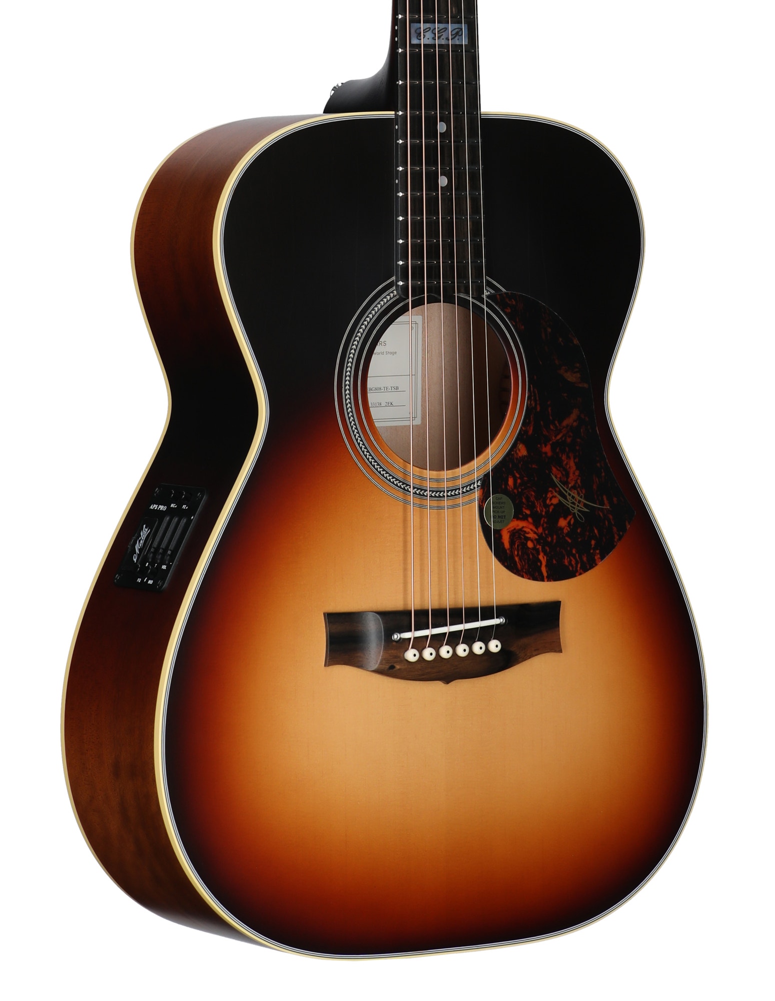 Maton Tommy Emmanuel Signature Acoustic Electric Guitar with Case Sunburst