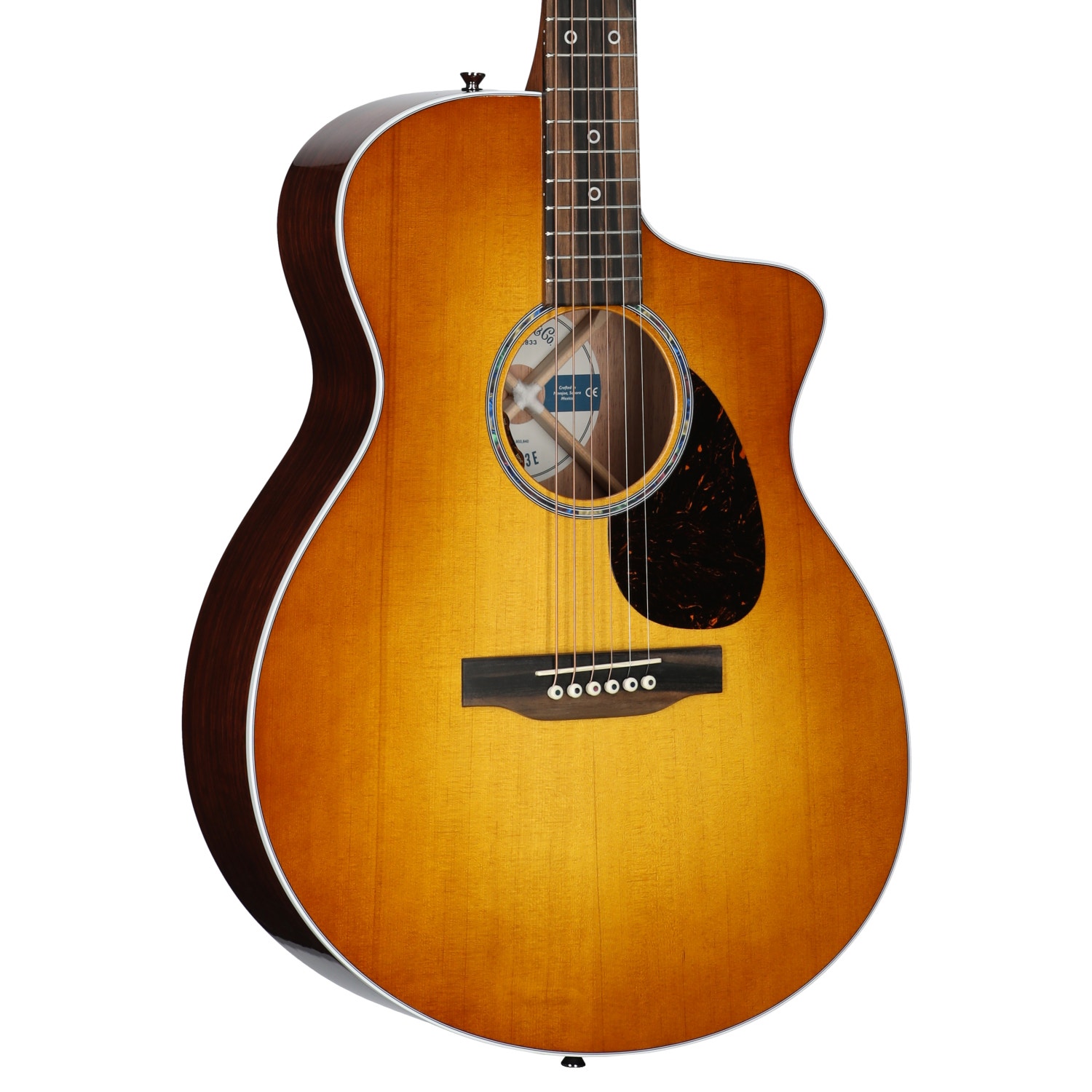 Martin SC-13E Modern Burst Acoustic Electric Guitar with Soft Shell Case