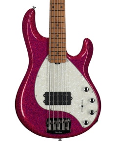 Music Man StingRay Special 5 5-String Bass with Mono Case Soda Pink Sparkle View 2