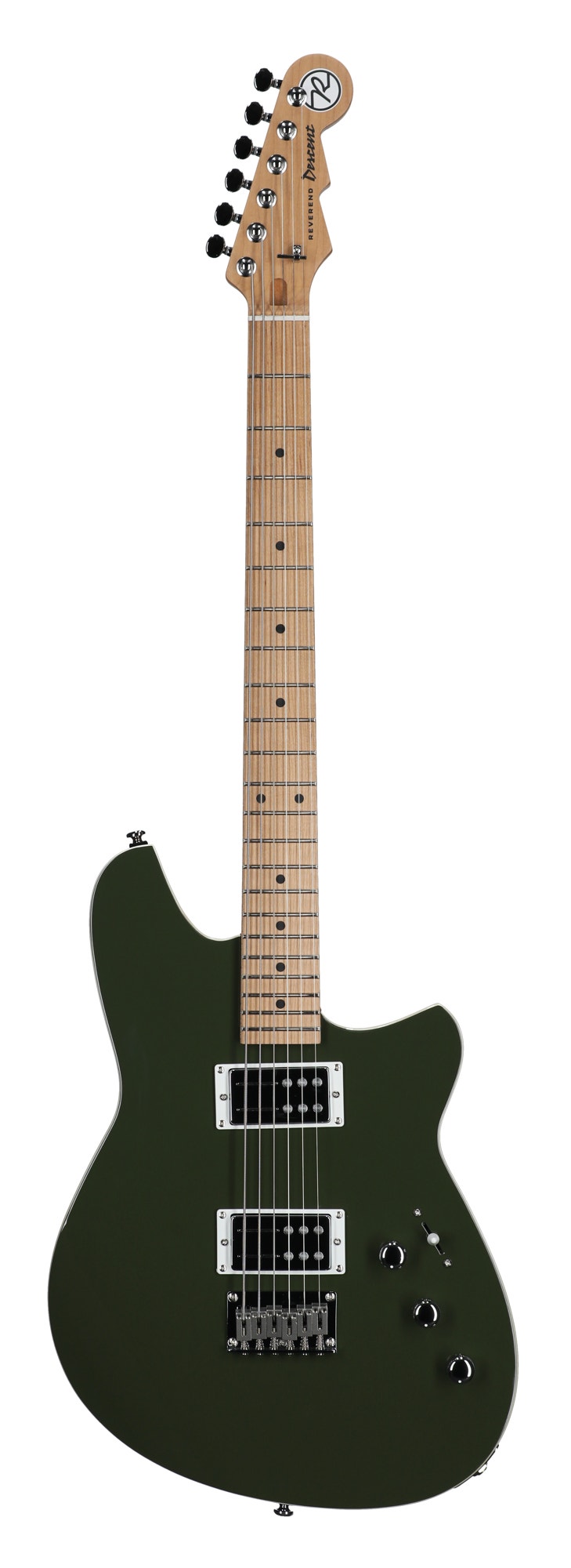 Reverend Descent Baritone Guitar Army Green