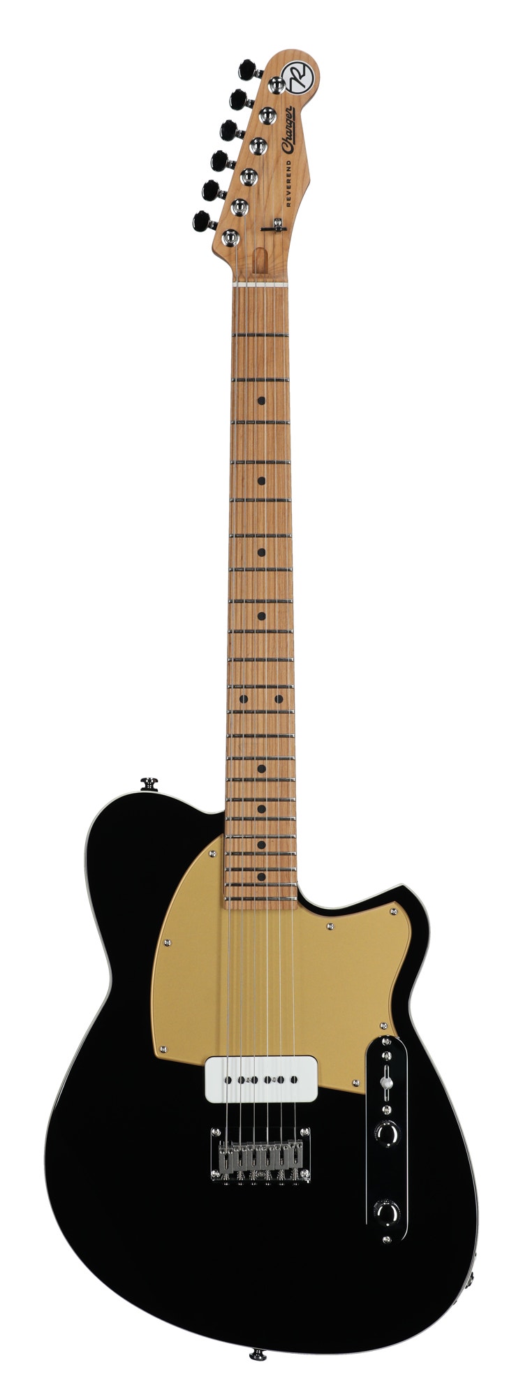 Reverend Charger JR Electric Guitar Midnight Black