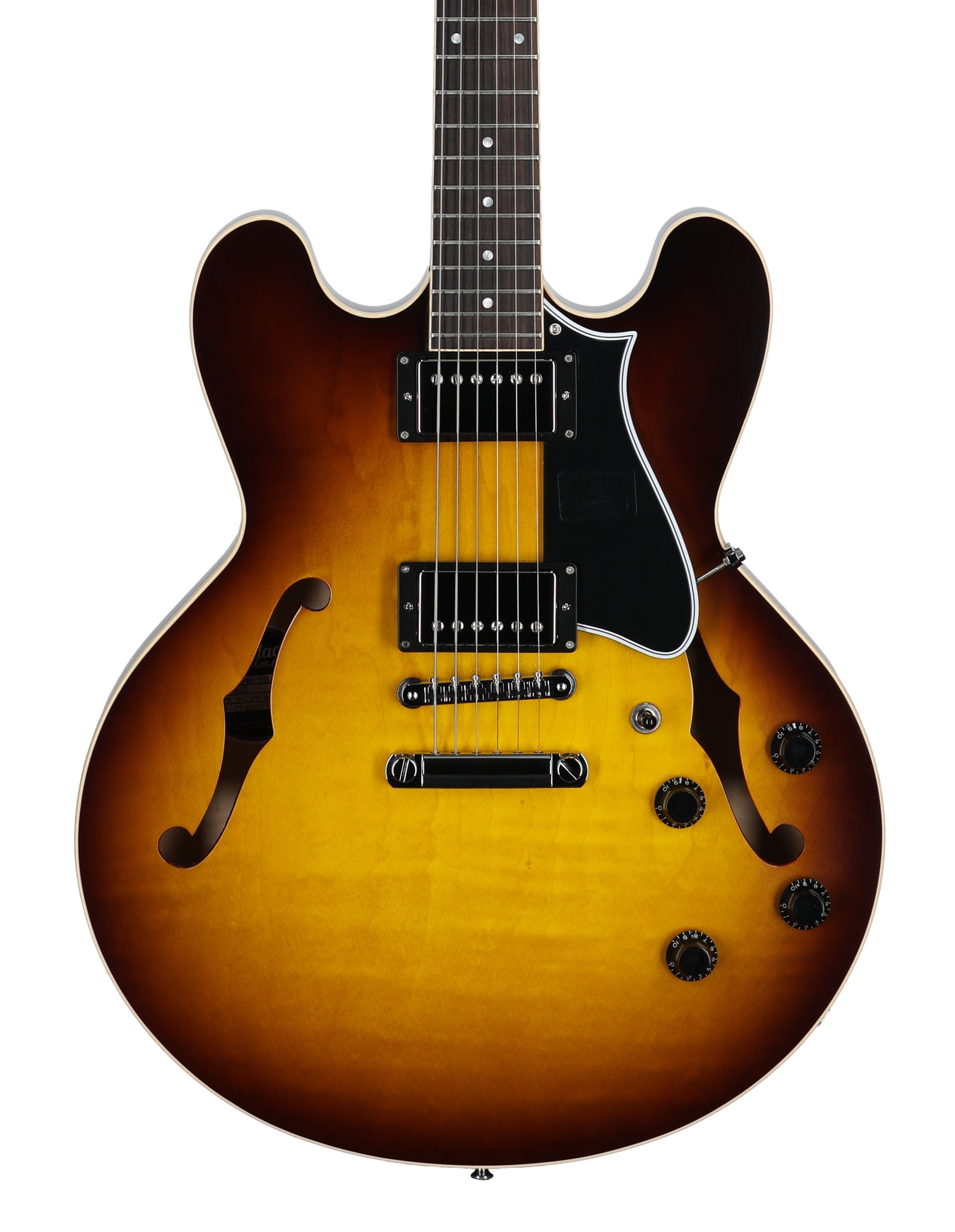 Heritage II Collection H-535 Electric Guitar with Case Sunburst View 2