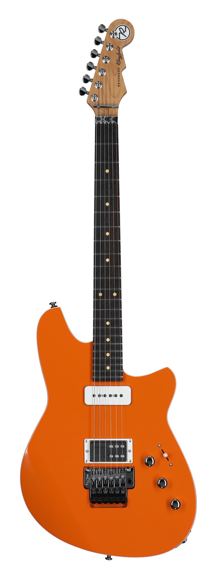 Reverend Kingbolt H90 Floyd Rose Guitar Baked Orange View 1