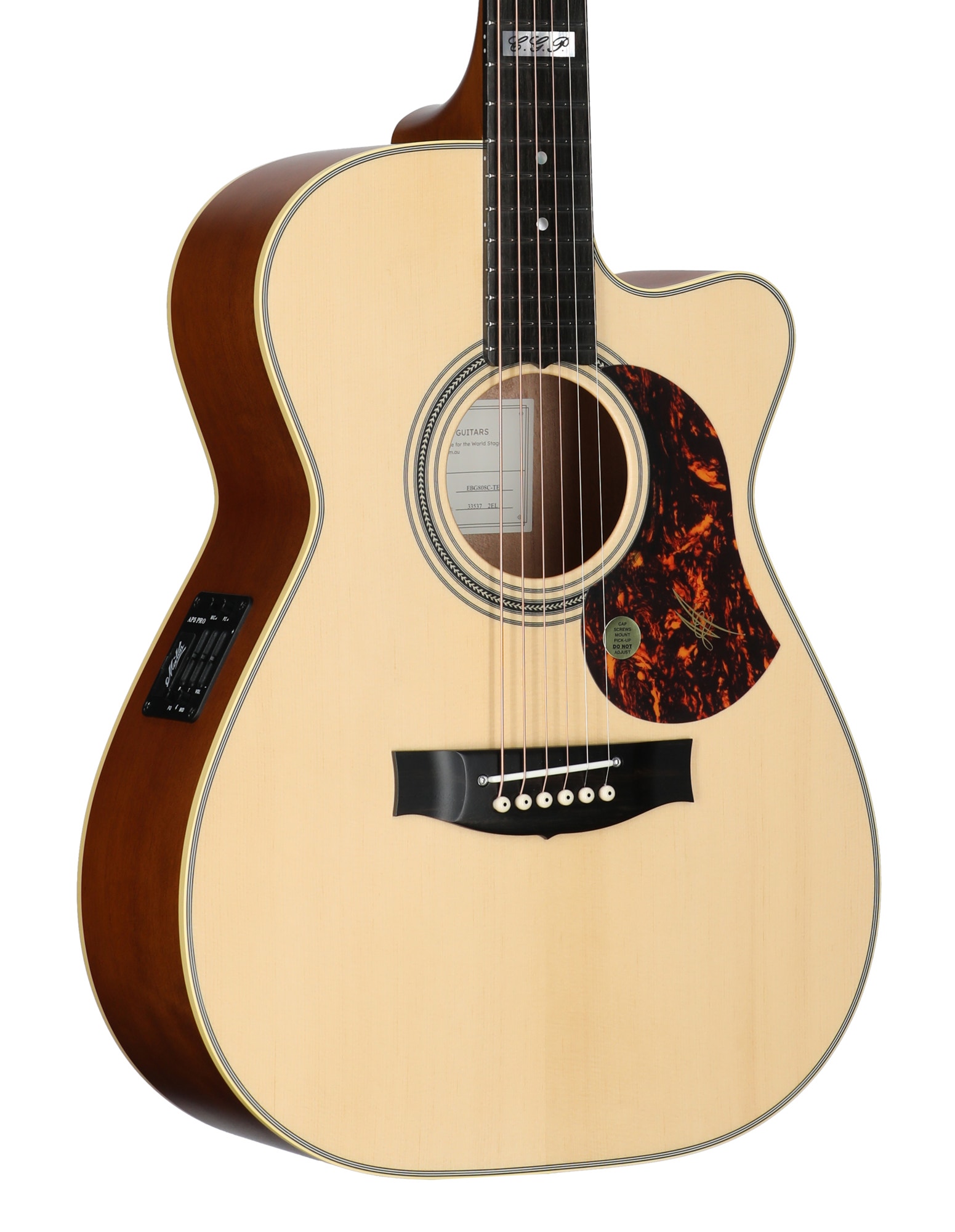 Maton Tommy Emmanuel Signature Cutaway Acoustic Electric Guitar with Case Natural