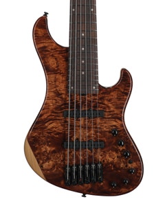 Ibanez Mode MDM1606 6-String Electric Bass Guitar with Gig Bag Natural Mocha View 2