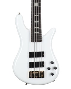 Spector Icon NS-5 Bolt-On 5-String Bass Guitar White Gloss