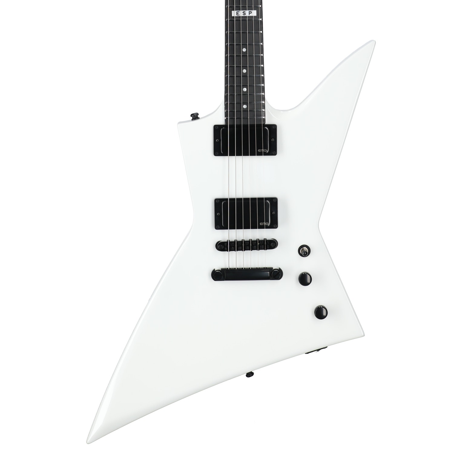 ESP E-II EX NT Guitar with Case Snow White B-STOCK View 2