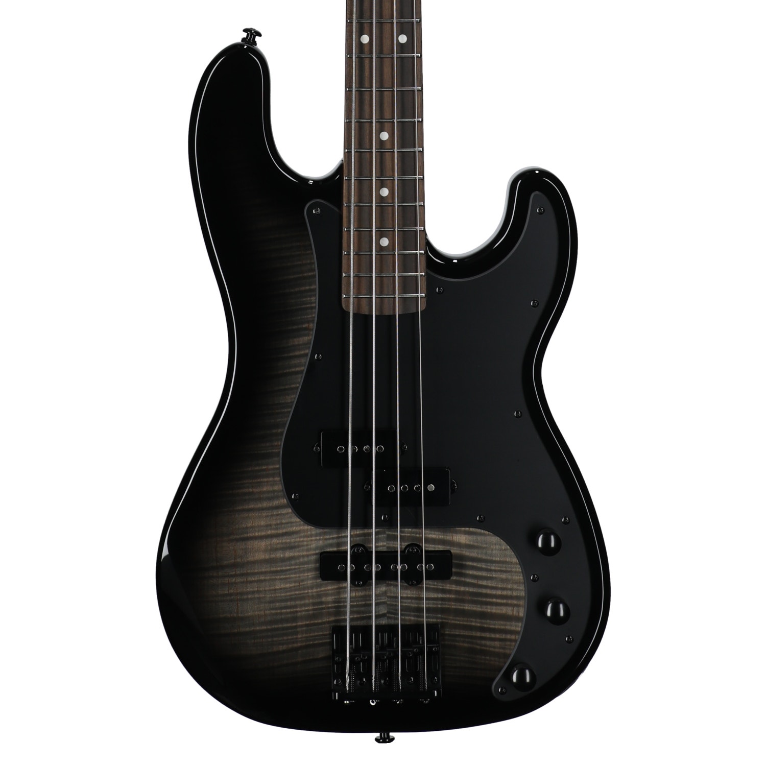 ESP LTD Surveyor-204DX Bass Guitar Black Burst