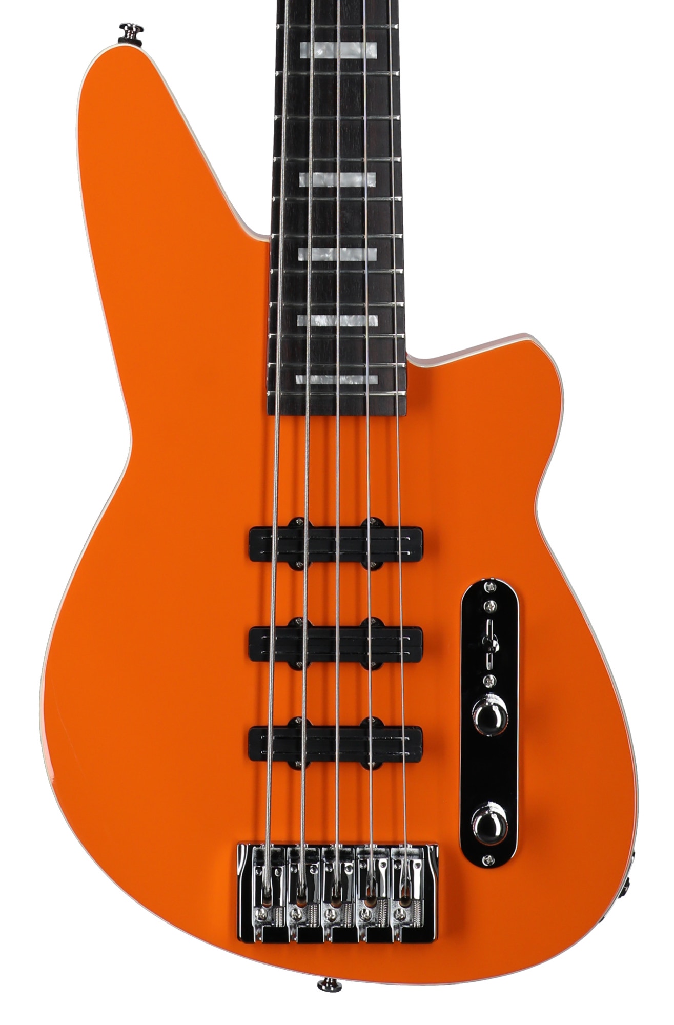 Reverend Triad 5 Bass Guitar Baked Orange