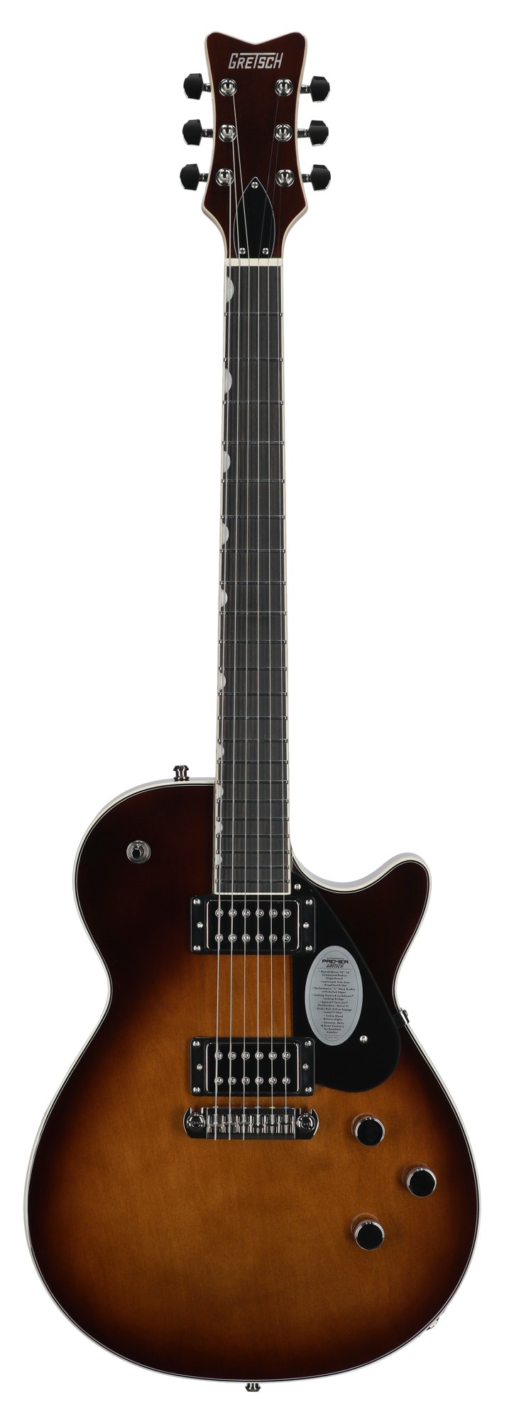 Gretsch Electromatic Premier Jet Hollow Body Ebony Fingerboard Guitar Robusto Burst