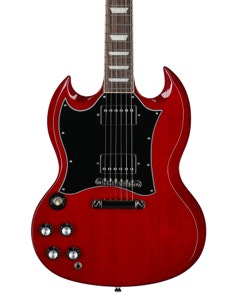 Epiphone Inspired by Gibson SG Standard Left-Handed Transparent Guitar with Gig Bag Cherry View 2