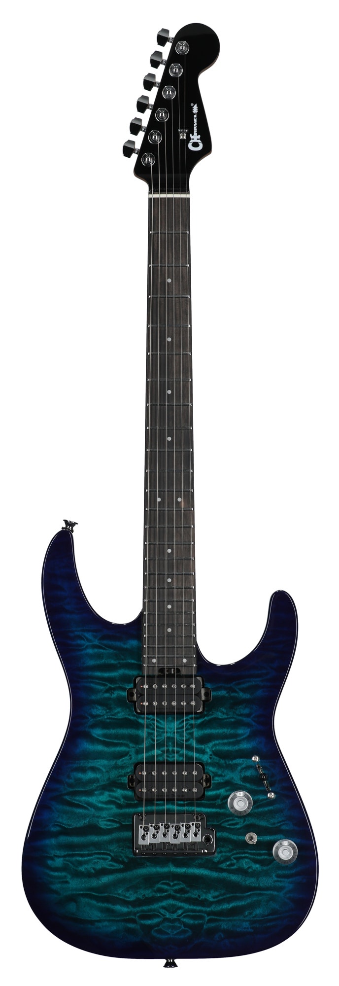 Charvel Pro-Mod Plus Dinky DK24 2PT HH Quilt Maple Electric Guitar with Bag Chlorine