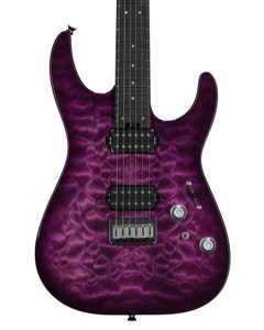 Charvel PM Plus DK24 HH HT QM Electric Guitar with Gig Bag Violet Radiance View 2